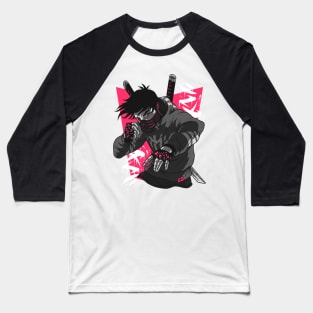 Urban Ninja Pink Graffiti Baseball T-Shirt